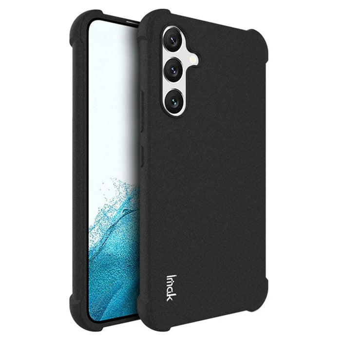 IMAK For Samsung Galaxy A54 5G Four Corners Airbag Drop-proof Case Soft TPU Matte Surface Protective Cover - Black - 1