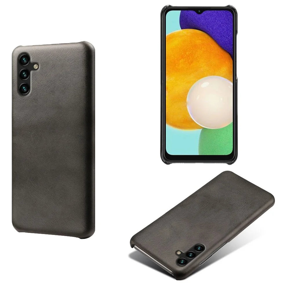 Protective Phone Cover For Samsung Galaxy A54 5G, Calf Textured PU Leather Coated PC Mobile Phone Case - Black - 2