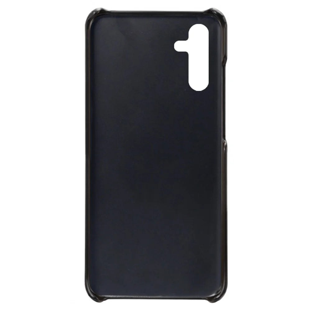 Phone Cover with Dual Card Slots For Samsung Galaxy A54 5G, Drop-proof PU Leather Coated Hard PC Scratch-resistant Phone Case - Black - 4