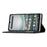 For Sharp Aquos Sense 7 Plus Scratch-resistant PU Leather Silk Texture Wallet Phone Case Stand Protector with Wrist Strap - Black - 3