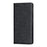 For Sharp Aquos Sense 7 Plus Scratch-resistant PU Leather Silk Texture Wallet Phone Case Stand Protector with Wrist Strap - Black - 7