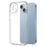 NORTHJO For iPhone 14 Plus 2-in-1 Anti-drop TPU Phone Case + Anti-scratch Tempered Glass Screen Protector - Transparent - 3