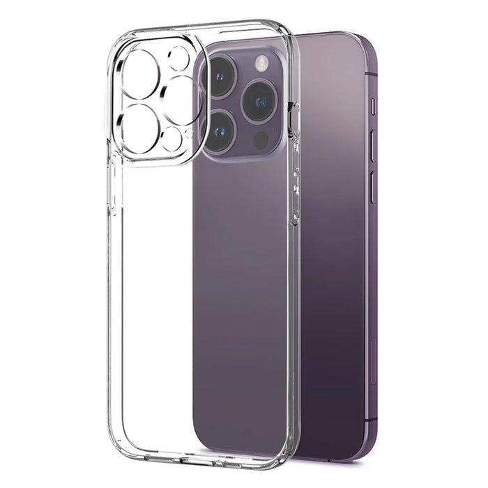 NORTHJO For iPhone 14 Pro 2-in-1 Anti-drop Soft TPU Phone Case + Sensitive Touch Tempered Glass Screen Protector - Transparent - 3