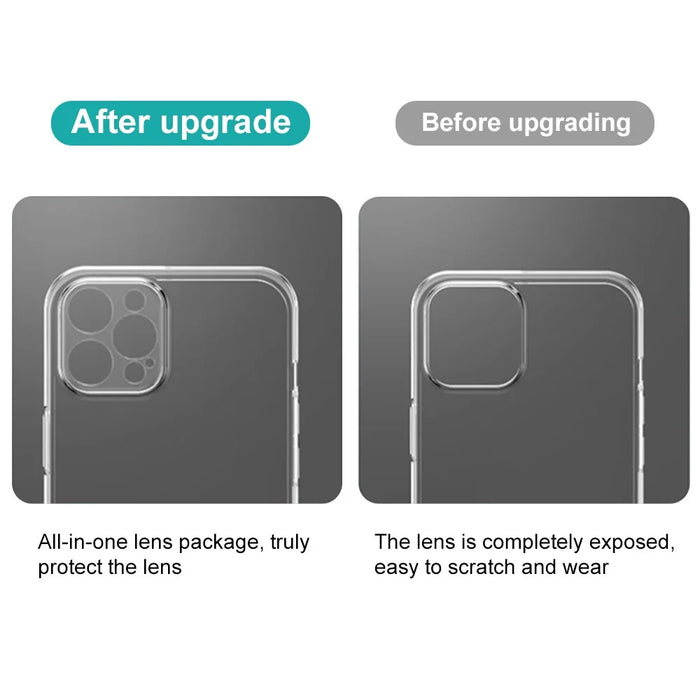 NORTHJO For iPhone 14 Pro 2-in-1 Anti-drop Soft TPU Phone Case + Sensitive Touch Tempered Glass Screen Protector - Transparent - 4