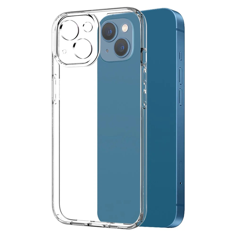 NORTHJO For iPhone 13 6.1 inch 2-in-1 Drop-proof Anti-scratch Soft TPU Phone Case + Sensitive Touch Ultra Clear Tempered Glass Screen Protector - Transparent - 3