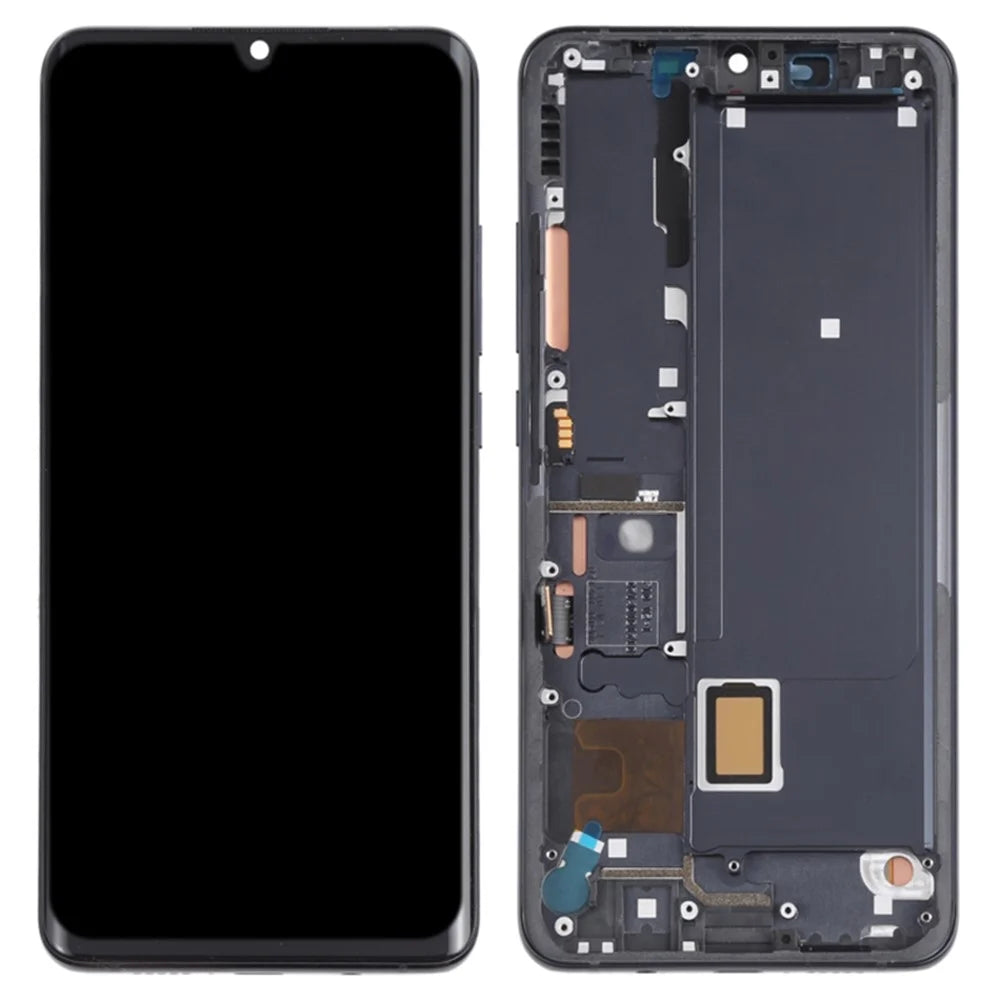 For Xiaomi Mi Note 10 Lite Grade S OEM AMOLED Screen and Digitizer Assembly + Frame Part (without Logo) - Black - 1