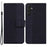For Samsung Galaxy A34 5G Wallet Shockproof Imprinted Geometry Pattern Phone Case PU Leather Magnetic Closure Hand Strap Stand Flip Phone Cover - Black - 1