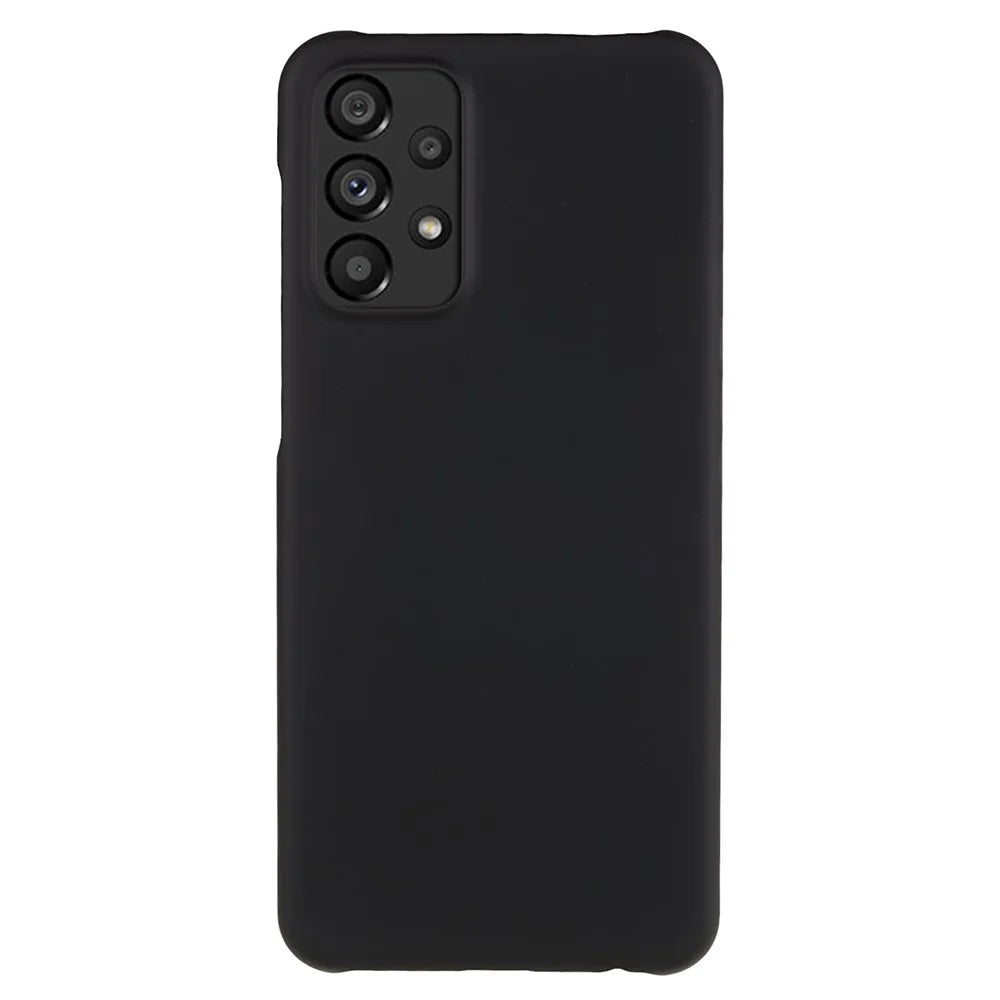 For Samsung Galaxy A23 5G (Global Version) / A23 4G Glossy Phone Case Hard Plastic Rubberized Phone Protector Cell Phone Shell Cover - Black - 1