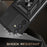 For Samsung Galaxy A34 5G Shockproof TPU+PC Case Ring Kickstand Slide Camera Protector Anti-Scratch Back Cover - Black - 2
