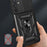 For Samsung Galaxy A34 5G Shockproof TPU+PC Case Ring Kickstand Slide Camera Protector Anti-Scratch Back Cover - Black - 5