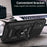 For Samsung Galaxy A34 5G Shockproof TPU+PC Case Ring Kickstand Slide Camera Protector Anti-Scratch Back Cover - Black - 6