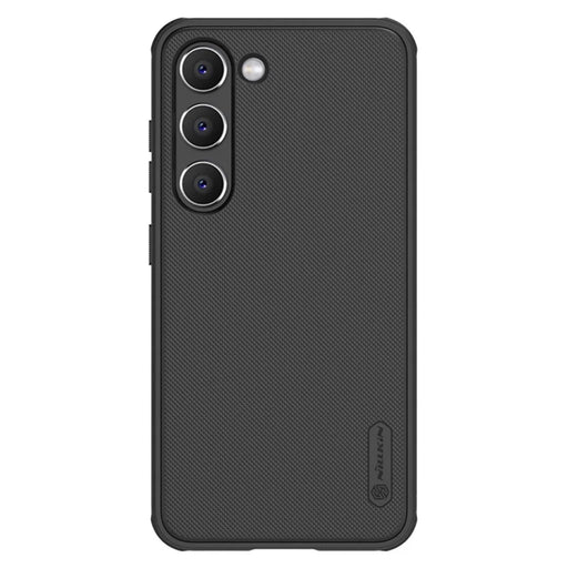 NILLKIN Super Frosted Shield Pro for Samsung Galaxy S23 Matte Finish Phone Case Anti-drop Soft TPU Hard PC Protective Cover - Black - 1