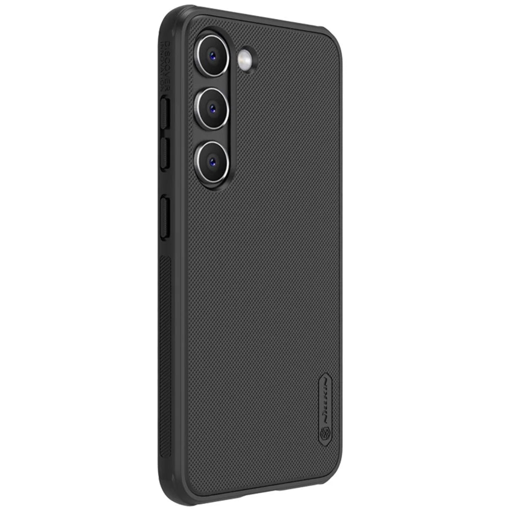 NILLKIN Super Frosted Shield Pro for Samsung Galaxy S23 Matte Finish Phone Case Anti-drop Soft TPU Hard PC Protective Cover - Black - 3