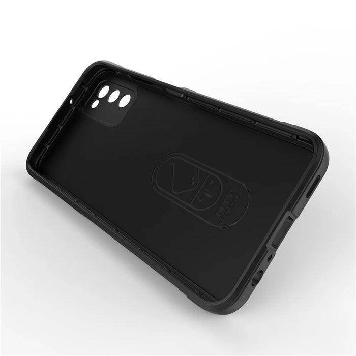 For Samsung Galaxy A03s (164.2mm) Flexible TPU Phone Case Rugged Back Scratch-Resistant Cover - Dark Blue - 2