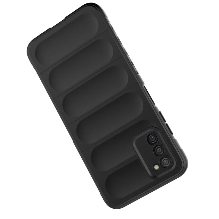 For Samsung Galaxy A03s (164.2mm) Flexible TPU Phone Case Rugged Back Scratch-Resistant Cover - Dark Blue - 3