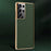 For Samsung Galaxy S23 Ultra Shockproof Phone Cover Camera Protection Genuine Leather Coated PC Electroplating Back Case - Green - 2