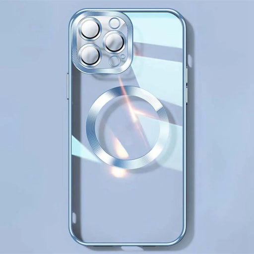 YOOBAO Mobile Phone Case for iPhone 14 Pro, Compatible with MagSafe Camera Protection Frame Shockproof Clear Silicone Phone Cover - Baby Blue - 1