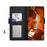 For Samsung Galaxy S22 Ultra 5G PU Leather Smartphone Case Card Holder Stand Dual Magnetic Clasp Anti-drop Protective Cell Phone Cover with Makeup Mirror - Black - 3