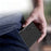 For Samsung Galaxy S22 Ultra 5G PU Leather Smartphone Case Card Holder Stand Dual Magnetic Clasp Anti-drop Protective Cell Phone Cover with Makeup Mirror - Black - 4