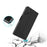 For Samsung Galaxy S22 Ultra 5G PU Leather Smartphone Case Card Holder Stand Dual Magnetic Clasp Anti-drop Protective Cell Phone Cover with Makeup Mirror - Black - 5