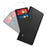 For Samsung Galaxy S22 Ultra 5G PU Leather Smartphone Case Card Holder Stand Dual Magnetic Clasp Anti-drop Protective Cell Phone Cover with Makeup Mirror - Black - 6