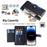 For iPhone 14 Pro PU Leather Stand Case Zipper Pocket Phone Cover with Wrist Strap and Shoulder Strap - Black - 5