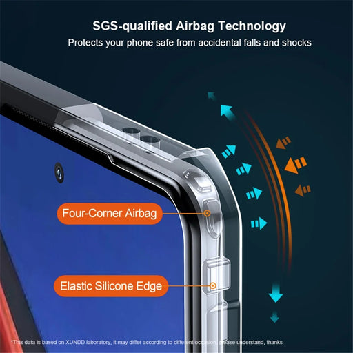 XUNDD For vivo iQOO 11 Pro 5G Bump Proof Mobile Phone Back Cover Acrylic+TPU Phone Case Protective Shell - Black - 2