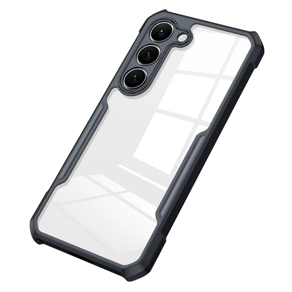 XUNDD Phone Back Cover for Samsung Galaxy S23 Acrylic+TPU Mobile Phone Phone Case - Black - 1