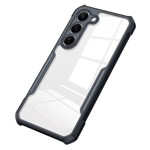 XUNDD Phone Back Cover for Samsung Galaxy S23 Acrylic+TPU Mobile Phone Phone Case - Black - 1