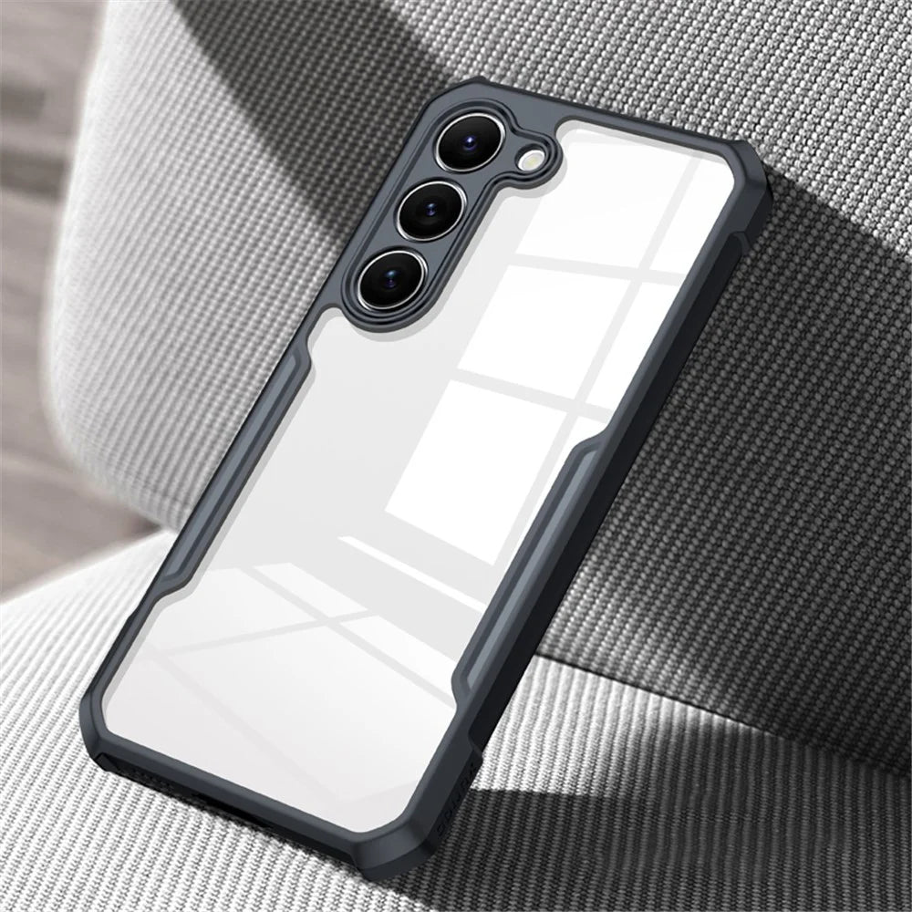 XUNDD Phone Back Cover for Samsung Galaxy S23 Acrylic+TPU Mobile Phone Phone Case - Black - 2
