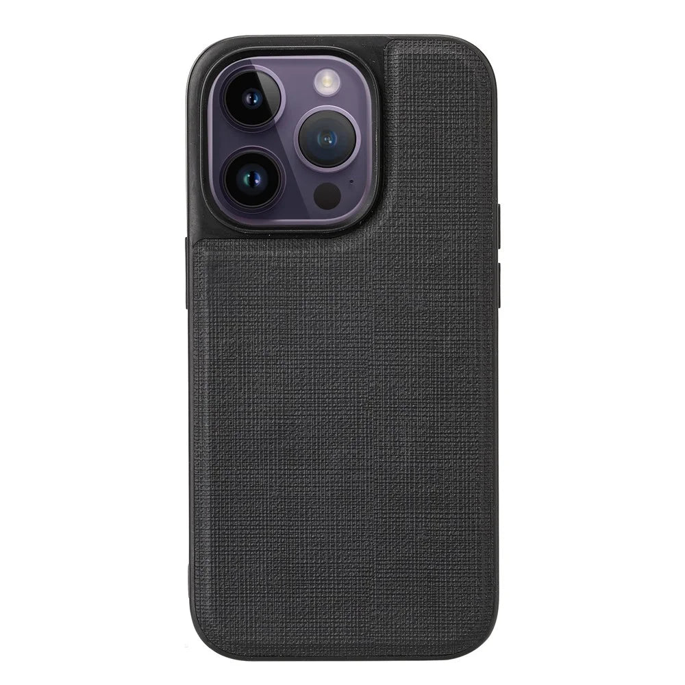 VILI T Series for iPhone 14 Pro Detachable 2-in-1 Drop-proof Phone Cover Magnetic Vertical Open Card Slot Phone Case with Strap - Black - 6