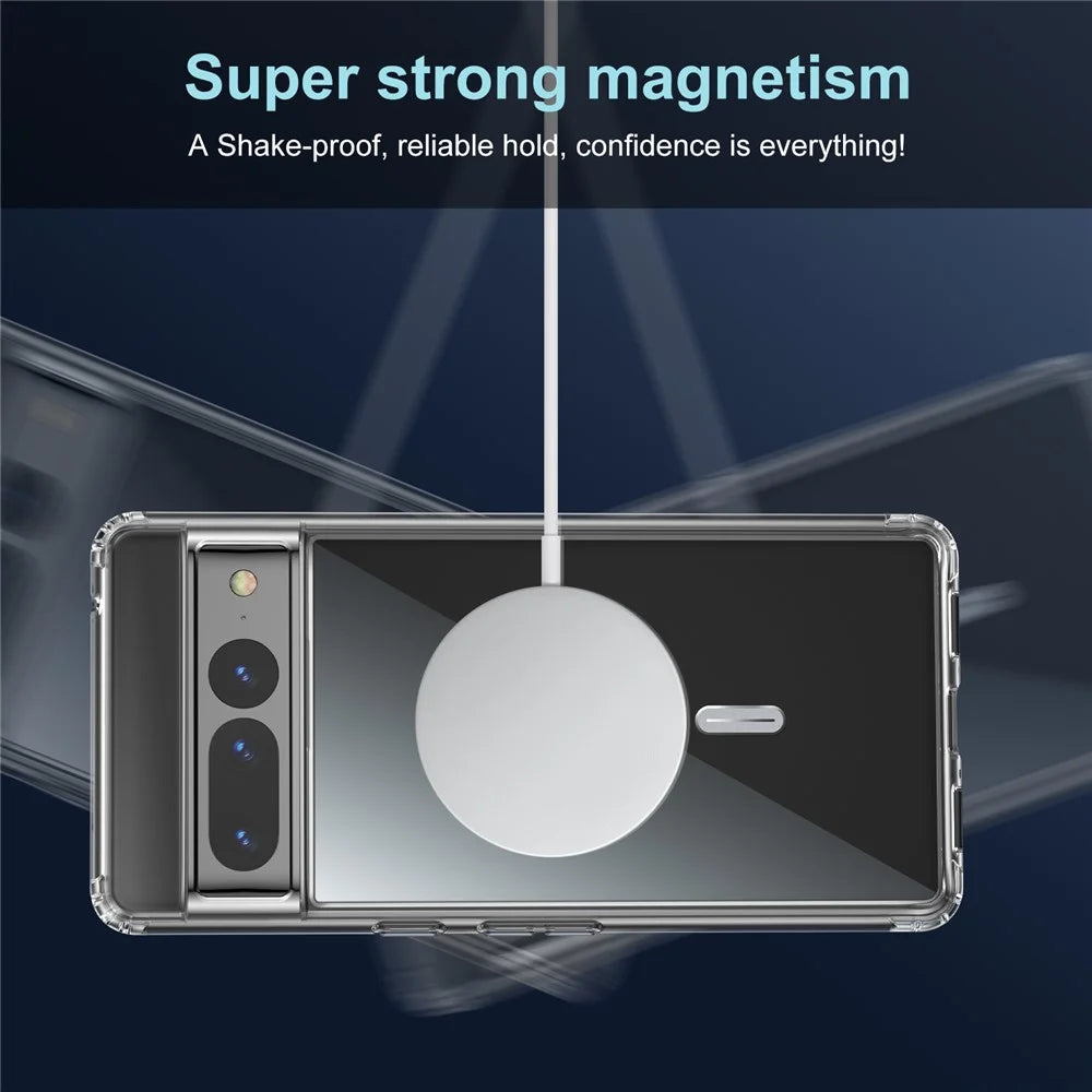 For Google Pixel 7 5G Hard PC + Soft TPU Anti-drop Crystal Clear Phone Case with Tempered Glass Camera Lens Cover - 3
