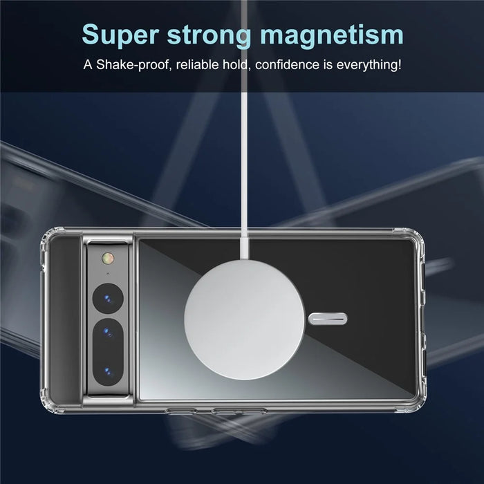 For Google Pixel 7 5G Hard PC + Soft TPU Anti-drop Crystal Clear Phone Case with Tempered Glass Camera Lens Cover - 3