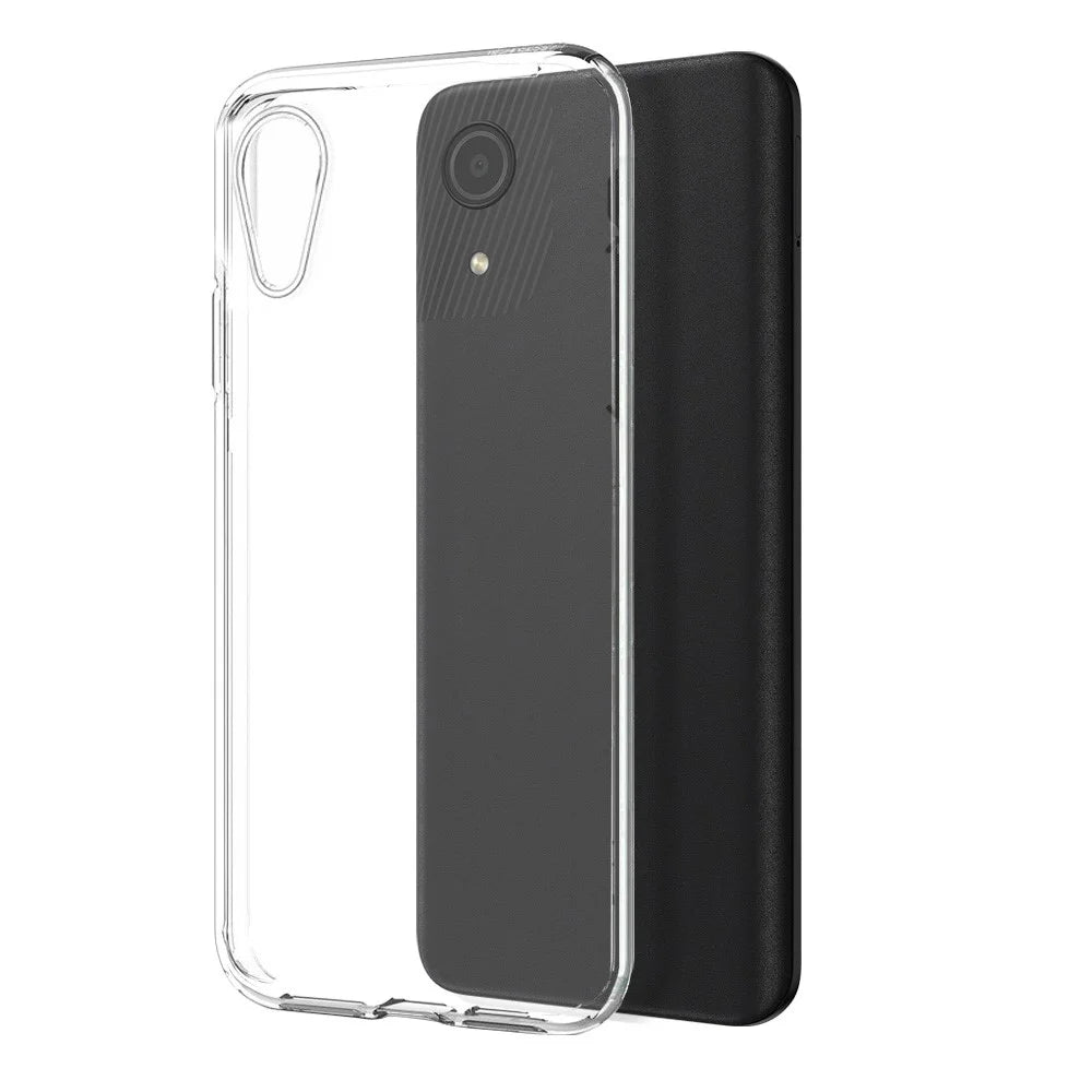 NORTHJO For Samsung Galaxy A03 Core 2-in-1 Design Anti-yellowing Soft TPU Clear Phone Case + Anti-explosion Tempered Glass Screen Protector - Transparent - 2