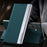 For Samsung Galaxy A54 5G Electroplating PU Leather Phone Cover Stand Anti-scratch Smartphone Case - Green - 2