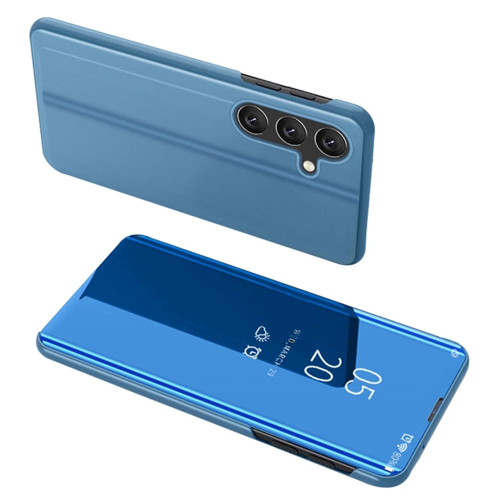 For Samsung Galaxy A54 5G Flip Leather Cover with Stand Full Body Protective Phone Case - Sky Blue - 1