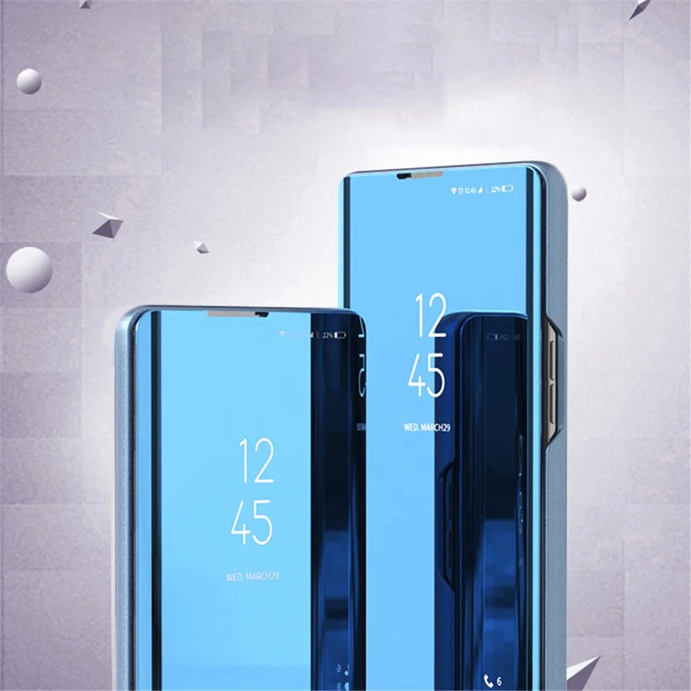 For Samsung Galaxy A54 5G Flip Leather Cover with Stand Full Body Protective Phone Case - Sky Blue - 4