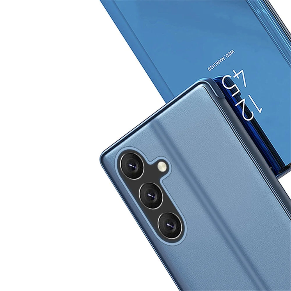 For Samsung Galaxy A54 5G Flip Leather Cover with Stand Full Body Protective Phone Case - Sky Blue - 6