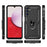 For Samsung Galaxy A14 5G / 4G Military Grade Shockproof Phone Case Ring Kickstand Design PC + TPU Drop-proof Cover - Black - 7