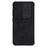 NILLKIN Qin Pro Series for Samsung Galaxy S23+ PU Leather Phone Case Card Holder Folio Flip Cover with Slide Lens Protector - Black - 5