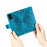 For Samsung Galaxy A51 4G SM-A515 Imprinted Butterfly Pattern Anti-scratch Phone Case PU Leather Stand Wallet Cover with Strap - Blue - 6
