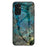 For Samsung Galaxy A34 5G Marble Pattern Printing Tempered Glass + PC + TPU Phone Case Anti-drop Back Cover - Emerald Marble - 1