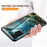 For Samsung Galaxy A34 5G Marble Pattern Printing Tempered Glass + PC + TPU Phone Case Anti-drop Back Cover - Emerald Marble - 3