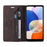 GQ.UTROBE 008 Series For Samsung Galaxy A14 5G / A14 4G RFID Blocking Skin-touch Feeling Full Coverage PU Leather Stand Wallet Phone Case - Coffee - 2