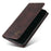 GQ.UTROBE 008 Series For Samsung Galaxy A14 5G / A14 4G RFID Blocking Skin-touch Feeling Full Coverage PU Leather Stand Wallet Phone Case - Coffee - 6