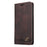 GQ.UTROBE 008 Series For Samsung Galaxy A14 5G / A14 4G RFID Blocking Skin-touch Feeling Full Coverage PU Leather Stand Wallet Phone Case - Coffee - 7