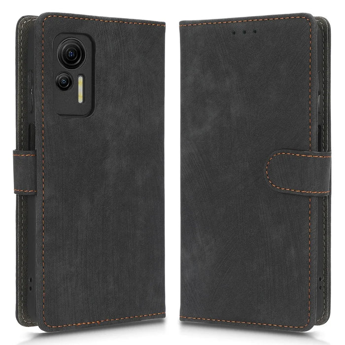 For Ulefone Note 14 Shockproof PU Leather Phone Cover Wallet Stand RFID Blocking Magnetic Mobile Phone Case - Black - 1
