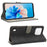 Anti-scratch Phone Case For Blackview A55 Pro Magnetic RFID Blocking PU Leather Drop-proof Flip Wallet Cover Stand - Black - 3