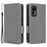 For Ulefone Note 14 Litchi Texture Anti-drop PU Leather Phone Case Dual Magnetic Clasp Anti-scratch Phone Cover Wallet Stand - Grey - 1