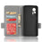 For Ulefone Note 14 Litchi Texture Anti-drop PU Leather Phone Case Dual Magnetic Clasp Anti-scratch Phone Cover Wallet Stand - Grey - 5
